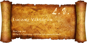 Luczay Viktória névjegykártya
