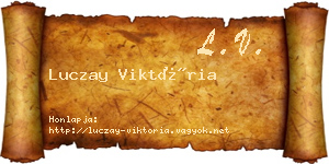 Luczay Viktória névjegykártya